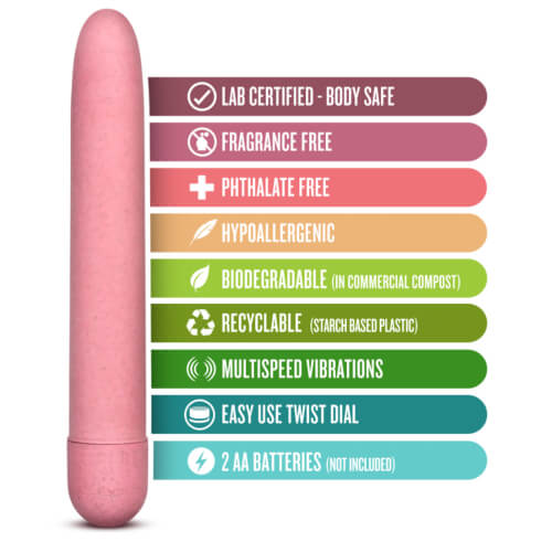 Gaia Biodegradable Eco Vibrator Pink - Image 7