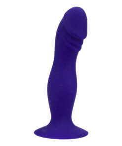 Loving Joy 6 Inch Silicone Dildo with Suction Cup Midnight Blue