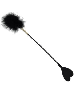 Bound to Please Silicone Heart Shaped Crop with Feather Tickler