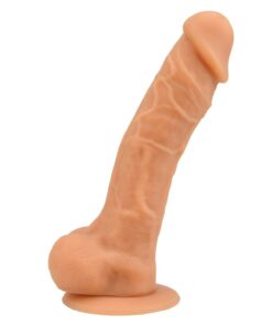 Loving Joy 9 Inch Realistic Silicone Dildo with Suction Cup and Balls Vanilla