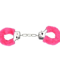 Bound to Play. Heavy Duty Furry Handcuffs Pink