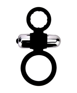 Loving Joy Silicone Vibrating Cock and Ball Ring