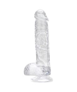 Loving Joy 6 Inch Dildo with Balls Clear