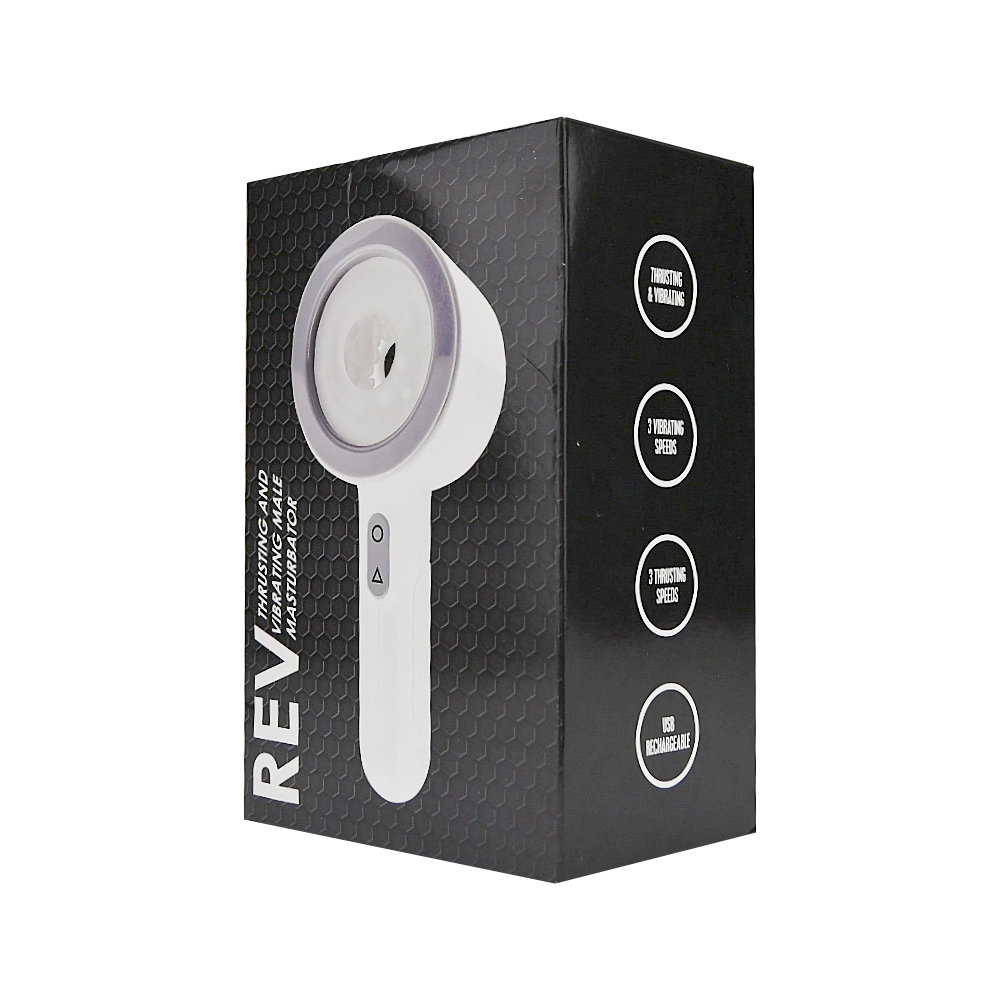 REV Thrusting and Vibrating Open Ended Male Masturbator - Image 9
