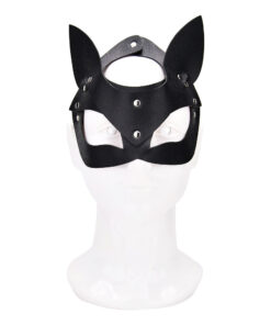 Bound to Play Kitty Cat Face Mask Black