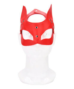 Bound to Play Kitty Cat Face Mask Red