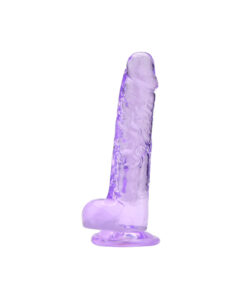 Loving Joy 7 Inch Dildo with Balls Purple