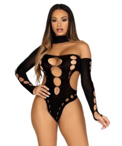 Leg Avenue Cut Out Bodysuit with Thong Back