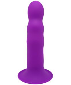 Adrien Lastic Cushioned Core Suction Cup Ribbed Silicone Dildo 7 Inch