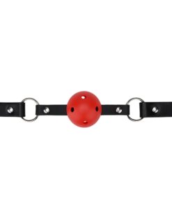 Bound to Play Breathable Ball Gag Red