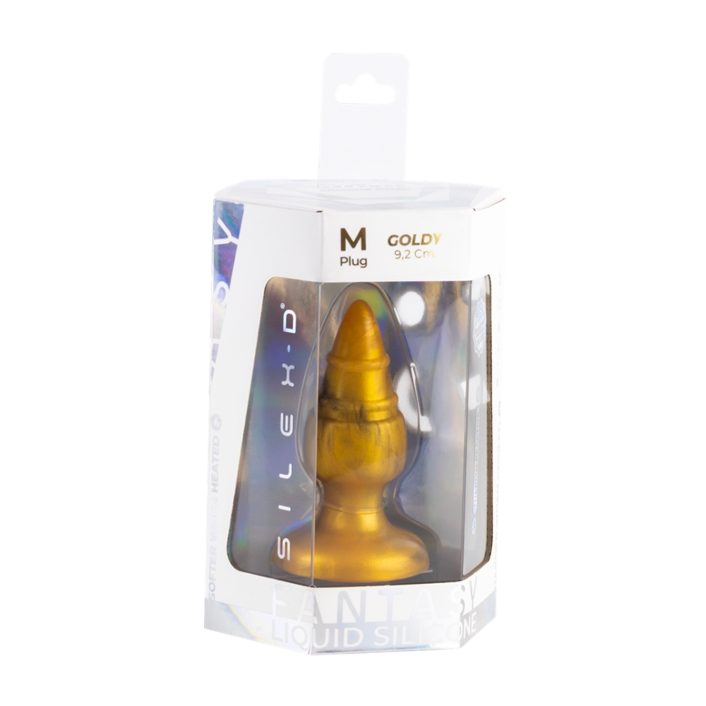 SilexD Fantasy Collection Goldy Butt Plug Medium - Image 6